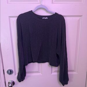 Striped Black and White Women's Top